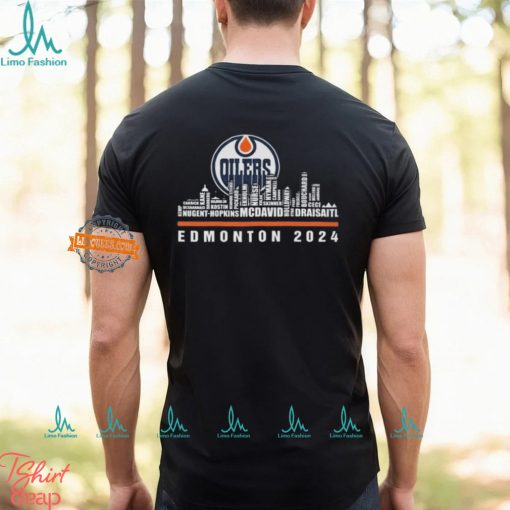 Edmonton Oilers Hockey Team Skyline 2024 Stanley Cup Edmonton 2024 Logo Shirt