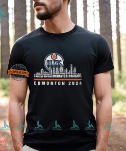 Edmonton Oilers Hockey Team Skyline 2024 Stanley Cup Edmonton 2024 Logo Shirt