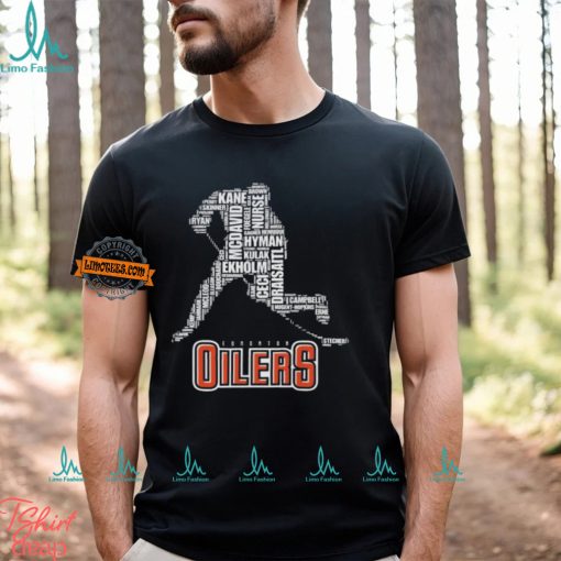 Edmonton Oilers NHL Player Skating Attacking 2024 Stanley Cup Champions Shirt