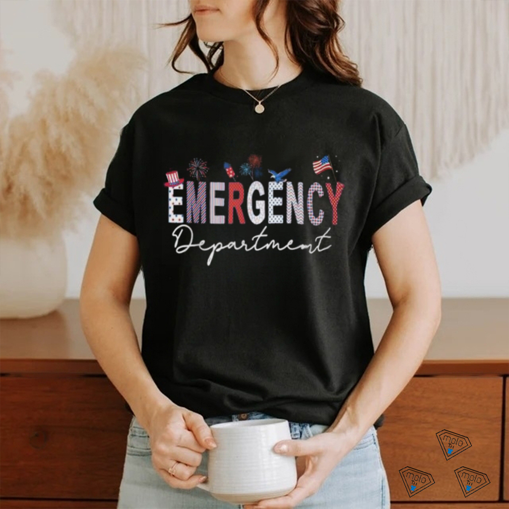 Emergency Department 4Th Of July Usa Emergency Room Nurse T Shirt