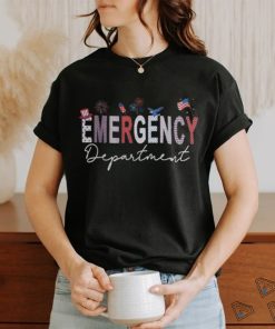 Emergency Department 4Th Of July Usa Emergency Room Nurse Women T shirt