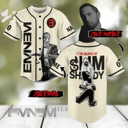 Eminem The Death Of Slim Shady Custom Baseball Jersey