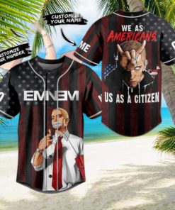 Eminem We As Americans Us As A Citizen Custom Baseball Jersey