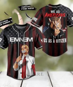 Eminem We As Americans Us As A Citizen Custom Baseball Jersey