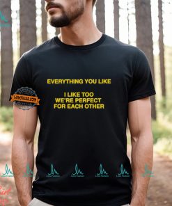 Everything You Like, I Like Too We're Perfect For Each Other Shirt