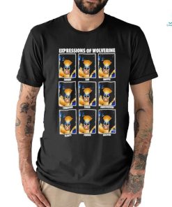 Expressions Of Wolverine Logan 9 Shades T shirt