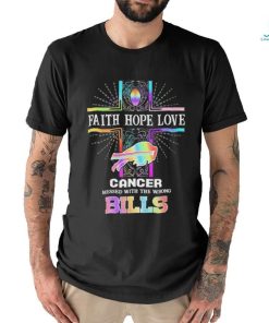 Faith Hope Love Cancer Messed With The Wrong Buffalo Bills Pride Shirt