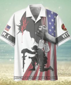 Father Day U.S. Marine Corps Veterans Trending Hawaiian Shirt