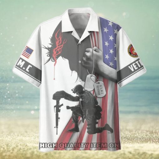 Father Day U.S. Marine Corps Veterans Trending Hawaiian Shirt