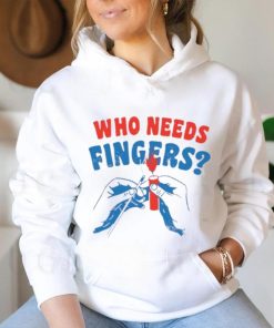 Fireworks who needs fingers 4th of july shirt