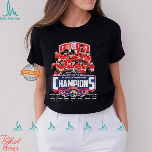 Florida Panther Champions Stanley Cup 2024 Player’s Signatures shirt