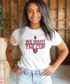 Florida Panthers 2024 Eastern Conference Champions We Want The Cup T Shirt