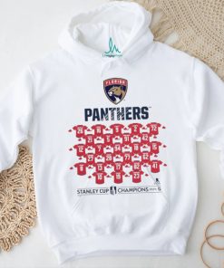 Florida Panthers 2024 Stanley Cup Champions Jersey Roster T Shirt