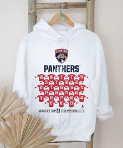 Florida Panthers 2024 Stanley Cup Champions Jersey Roster T Shirt