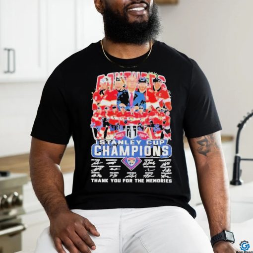 Florida Panthers 2024 Stanley Cup Champions Signature Shirt