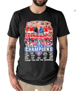 Florida Panthers 2024 Stanley Cup Champions Signature Shirt