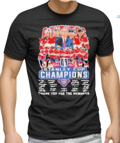 Florida Panthers 2024 Stanley Cup Champions Signature Shirt