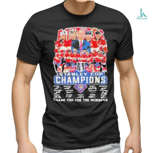 Florida Panthers 2024 Stanley Cup Champions Signature Shirt