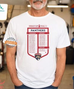 Florida Panthers 2024 Stanley Cup Final Roster Shirt