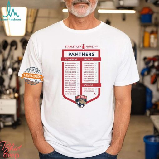 Florida Panthers 2024 Stanley Cup Final Roster Shirt