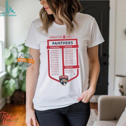 Florida Panthers 2024 Stanley Cup Final Roster Shirt