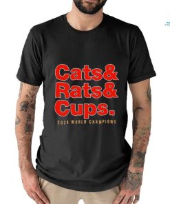 Florida Panthers Cats Rats and Cups 2024 World Champions Shirt