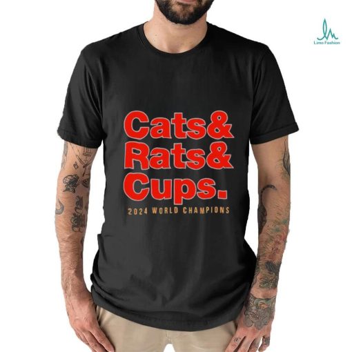 Florida Panthers Cats Rats and Cups 2024 World Champions Shirt