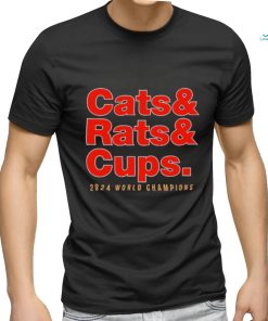 Florida Panthers Cats Rats and Cups 2024 World Champions Shirt