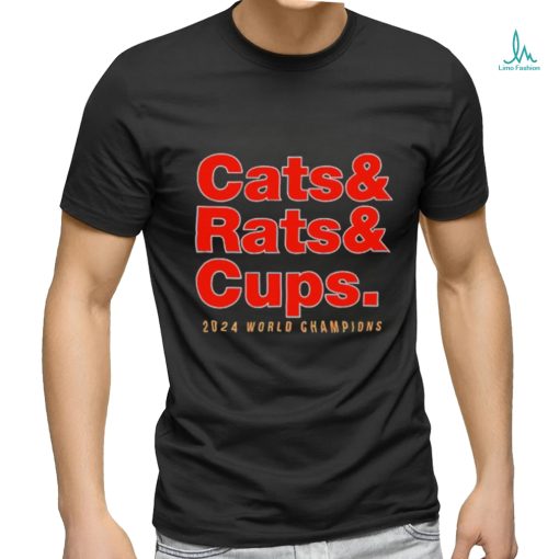 Florida Panthers Cats Rats and Cups 2024 World Champions Shirt