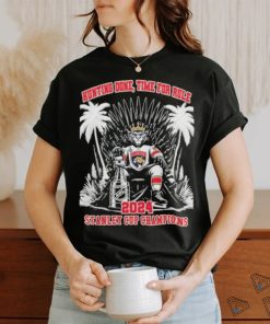 Florida Panthers Mascot King Hunting Done Time For Rule 2024 Stanley Cup Champions Unisex T shirt
