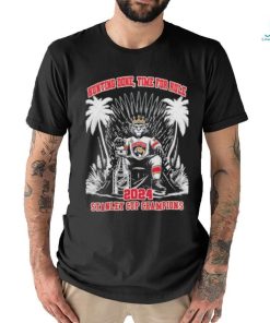 Florida Panthers Mascot King Hunting Done Time For Rule 2024 Stanley Cup Champions Unisex T shirt