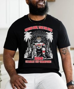 Florida Panthers Mascot King Hunting Done Time For Rule 2024 Stanley Cup Champions Unisex T shirt