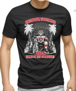 Florida Panthers Mascot King Hunting Done Time For Rule 2024 Stanley Cup Champions Unisex T shirt