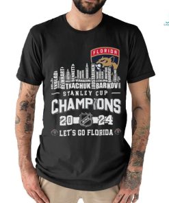 Florida Panthers Players Names Skyline 2024 Stanley Cup Champions Shirt