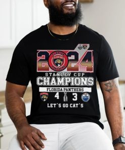 Florida Panthers Win 4 3 Oilers 2024 Stanley Cup Champions Final Score Shirt