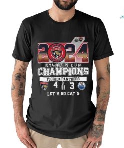 Florida Panthers Win 4 3 Oilers 2024 Stanley Cup Champions Final Score Shirt