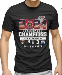 Florida Panthers Win 4 3 Oilers 2024 Stanley Cup Champions Final Score Shirt