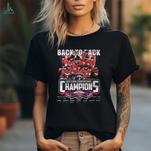 Florida panthers 2024 eastern conference champions back to back signatures shirt