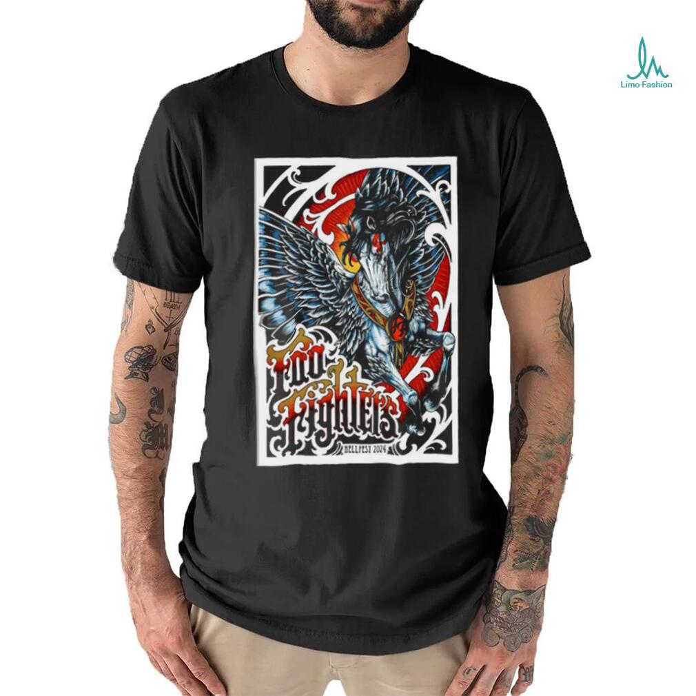 Foo Fighters At Hellfest Clisson France June 27 30 2024 Poster Shirt Foo Fighters At Hellfest Clisson France June 27 30 2024 Poster Shirt