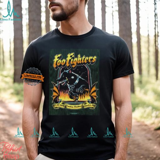 Foo Fighters London UK Night 2 Tonight Poster At London Stadium On June 22 2024 Artwork By Max Loffler Vintage T Shirt