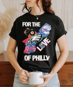 For The Love Of Philly Philadelphia Map Sports Teams Logo Shirt