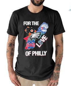 For The Love Of Philly Philadelphia Map Sports Teams Logo Shirt, hoodie, sweater, long sleeve and tank top For The Love Of Philly Philadelphia Map Sports Teams Logo Shirt