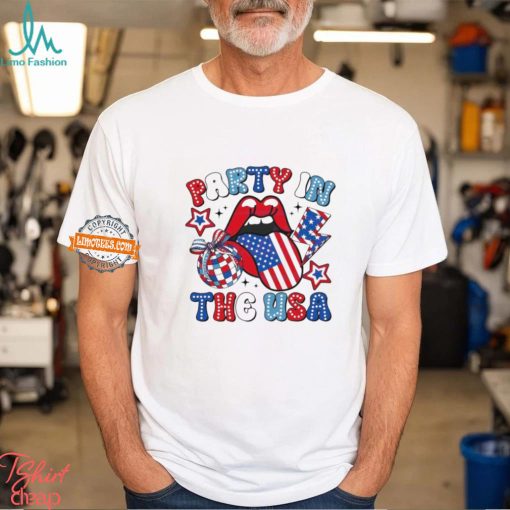 Fourth Of July Party In The USA Disco Ball Shirt