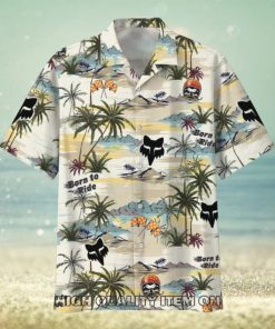 Fox Racing Born To Ride Tropical Hawaiian Shirt