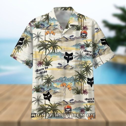 Fox Racing Born To Ride Tropical Hawaiian Shirt