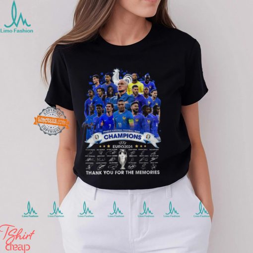 France National Football Team Champions UEFA Euro 2024 Thank You For The Memories T Shirt