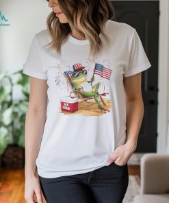 Frog 4th of July USA flag shirt