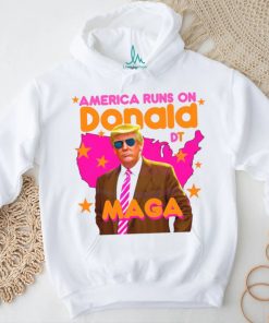 Funny America Runs On Donald Trump shirt