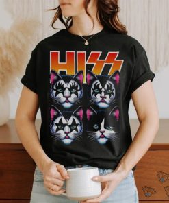 Funny Hiss Cat Band T Shirt Rock And Roll Cats Parody shirt