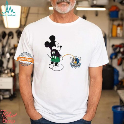 Funny Mickey Boston Celtics Piss On Dallas Mavericks Shirt